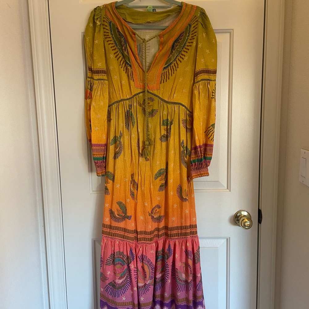 FARM Rio Boho Long Sleeve Maxi Dress